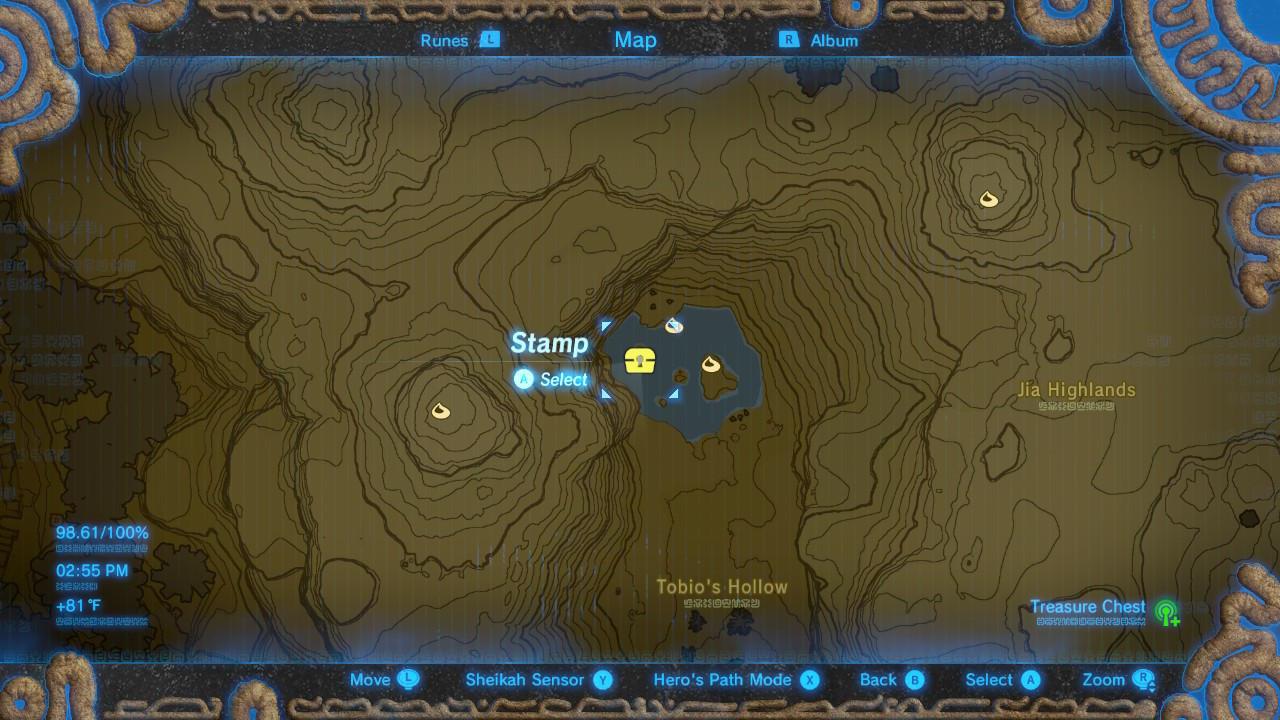 Zant's Helmet Location